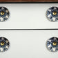 1.5" X 1.5" X 1.5" White Blue And Black  Knobs 12 Pack
