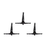 Set of Three Black Resin Diving Man Hanging Dimensional Sculpture