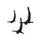 Set of Three Black Resin Diving Man Hanging Dimensional Sculpture