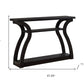 47" Espresso Floor Shelf Console Table With Storage