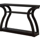 47" Espresso Floor Shelf Console Table With Storage