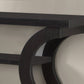 47" Espresso Floor Shelf Console Table With Storage