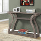 47" Taupe Floor Shelf Console Table With Storage