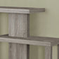 32" Taupe Free form Floor Shelf Console Table With Storage