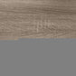 32" Taupe Free form Floor Shelf Console Table With Storage