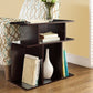24" Brown Wood End Table With 6