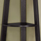 71" Gray Wood Five Tier Corner Bookcase