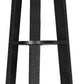 71" Gray Wood Five Tier Corner Bookcase