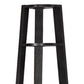 71" Gray Wood Five Tier Corner Bookcase