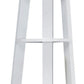 71" Gray Wood Five Tier Corner Bookcase