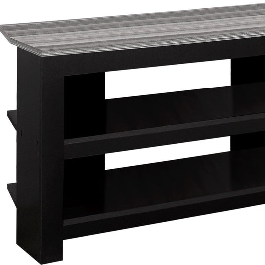 42" Brown Open Shelving TV Stand