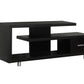 60" Dark Brown Cabinet Enclosed Storage TV Stand