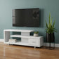 60" Dark Brown Cabinet Enclosed Storage TV Stand