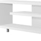 60" Dark Brown Cabinet Enclosed Storage TV Stand