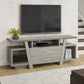 60" Deep Taupe Open Shelving TV Stand