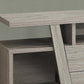 60" Deep Taupe Open Shelving TV Stand