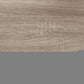 60" Deep Taupe Open Shelving TV Stand