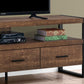 59" Black Cabinet Enclosed Storage TV Stand