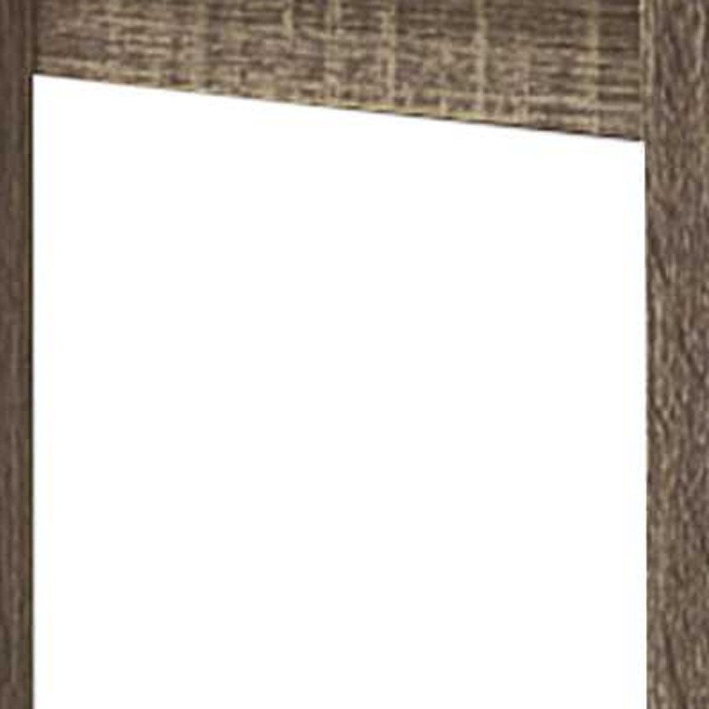 22" Gray Wood End Table With Shelf
