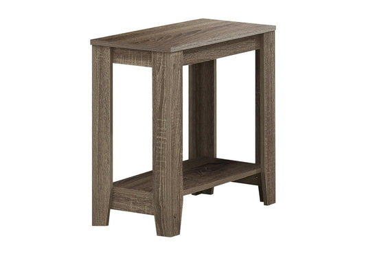22" White Wood End Table With Shelf