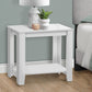 22" Gray Wood End Table With Shelf