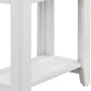 22" Gray Wood End Table With Shelf