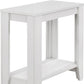 22" Gray Wood End Table With Shelf