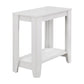 22" Gray Wood End Table With Shelf