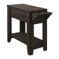 23" Brown Wood End Table With Shelf