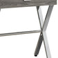 22" Silver And White Wood And Metal End Table With Drawer
