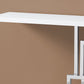 47" White Floor Shelf Console Table With Storage