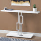 47" White Floor Shelf Console Table With Storage