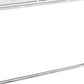 48" White and Silver Console Table And Drawers