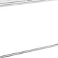 48" White and Silver Console Table And Drawers
