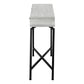 43" Brown And Black Cross Leg Console Table