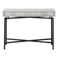 43" Brown And Black Cross Leg Console Table