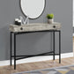 43" Brown And Black Cross Leg Console Table
