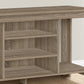 48" Dark Brown Open shelving TV Stand