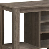 48" Dark Brown Open shelving TV Stand
