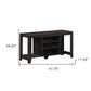 48" Dark Brown Open shelving TV Stand
