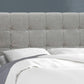 Gray Solid and Manufactured Wood Full Upholstered Linen Bed Frame