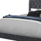 Light Gray and Gray Wood Tufted Upholstered Queen Bed Frame with Nailhead Trim