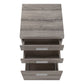 25" Gray Particle Board Filing Cabinet With Drawers
