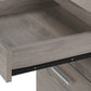 25" Gray Particle Board Filing Cabinet With Drawers
