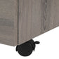 25" Gray Particle Board Filing Cabinet With Drawers