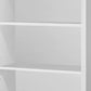 48" Gray Wood Four Tier Bookcase