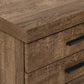 25" Brown Particle Board and Wood Filing Cabinet With Drawers
