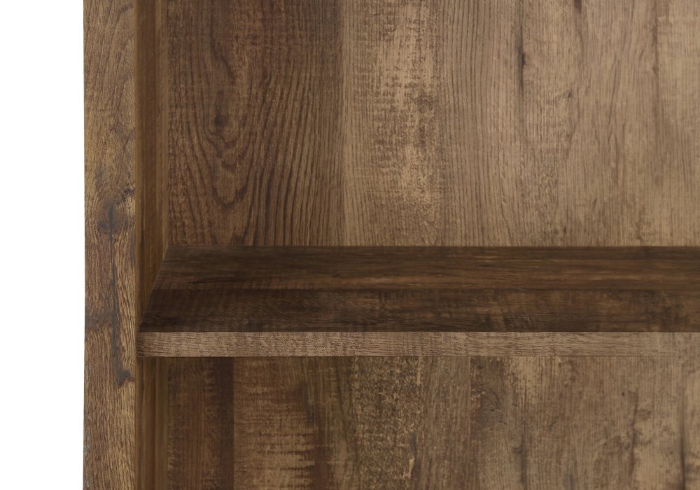 White Wood Adjustable Four Tier Bookcase