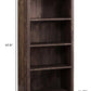 White Wood Adjustable Four Tier Bookcase