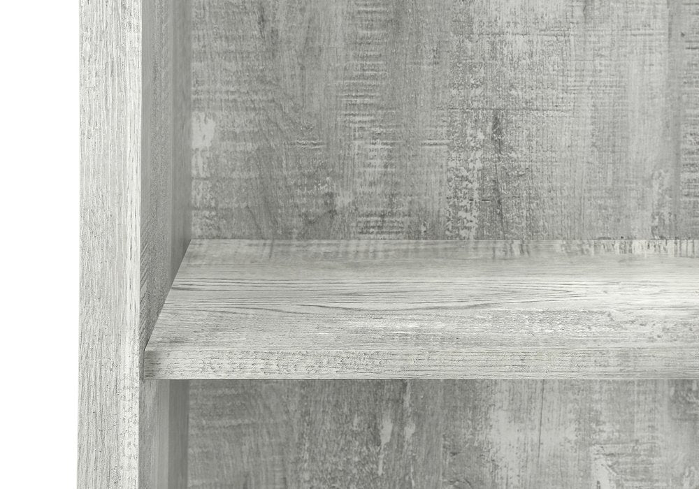 White Wood Adjustable Four Tier Bookcase